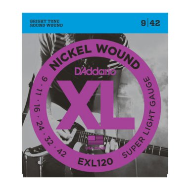 D'addario EXL120 Super Light snarenset