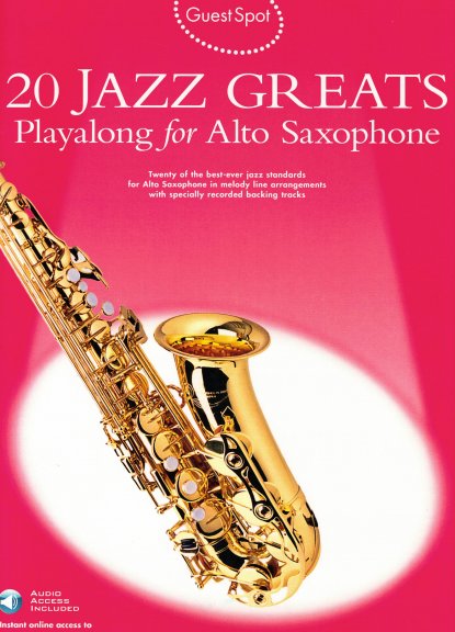 20 Jazz Greats Playalong For Alto Saxophone