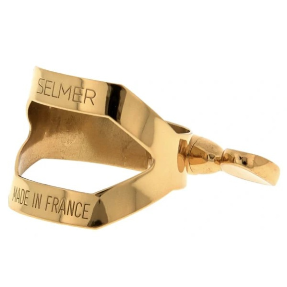 Rietbinder ligature Selmer bariton saxofoon goudlak