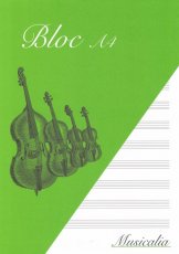 MB_BLOCSA4 Muziekpapier blok A4, notenbalkpapier Musicalia