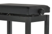 PB_GF900540 Pianobank Pure Gewa mat zwart, zwart kunstleder