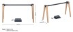 S_MST460 Medeli ST-460 wood stand for SP-C120 digital